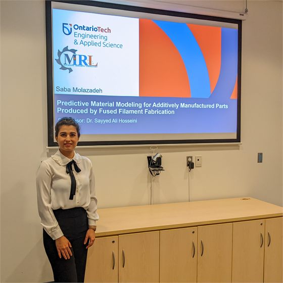 Saba Molazadeh MASc Defense, Ontario Tech University, September 2023